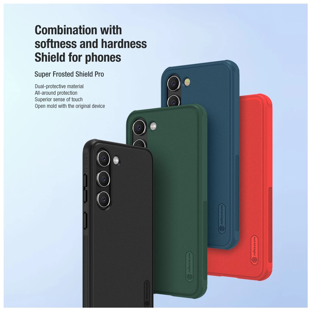 Nillkin Super Frosted PRO háttok Samsung Galaxy S23 készülékhez fekete