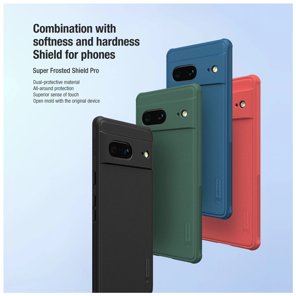 Nillkin Super Frosted PRO hát tok for Google Pixel 7 készülékhez fekete