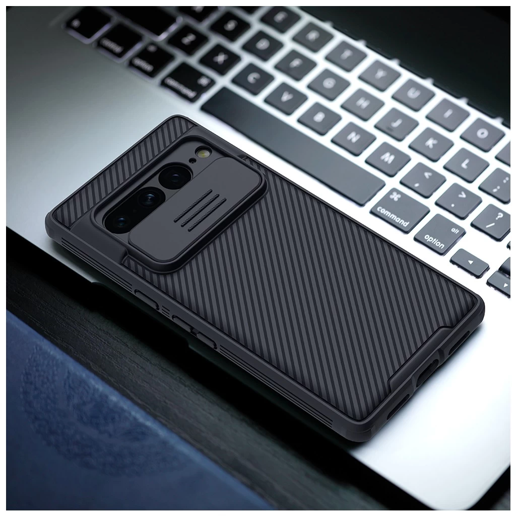Nillkin CamShield PRO kemény tok Google Pixel 7 Pro készülékhez fekete