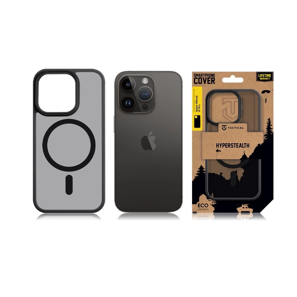 Tactical MagForce Hyperstealth tok iPhone 14 Pro készülékhez aszfalt