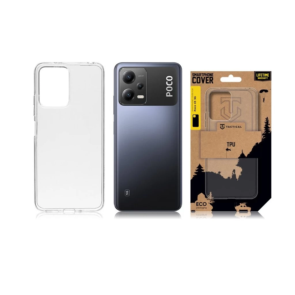 Tactical TPU tok Poco X5 5G készülékhez átlátszó
