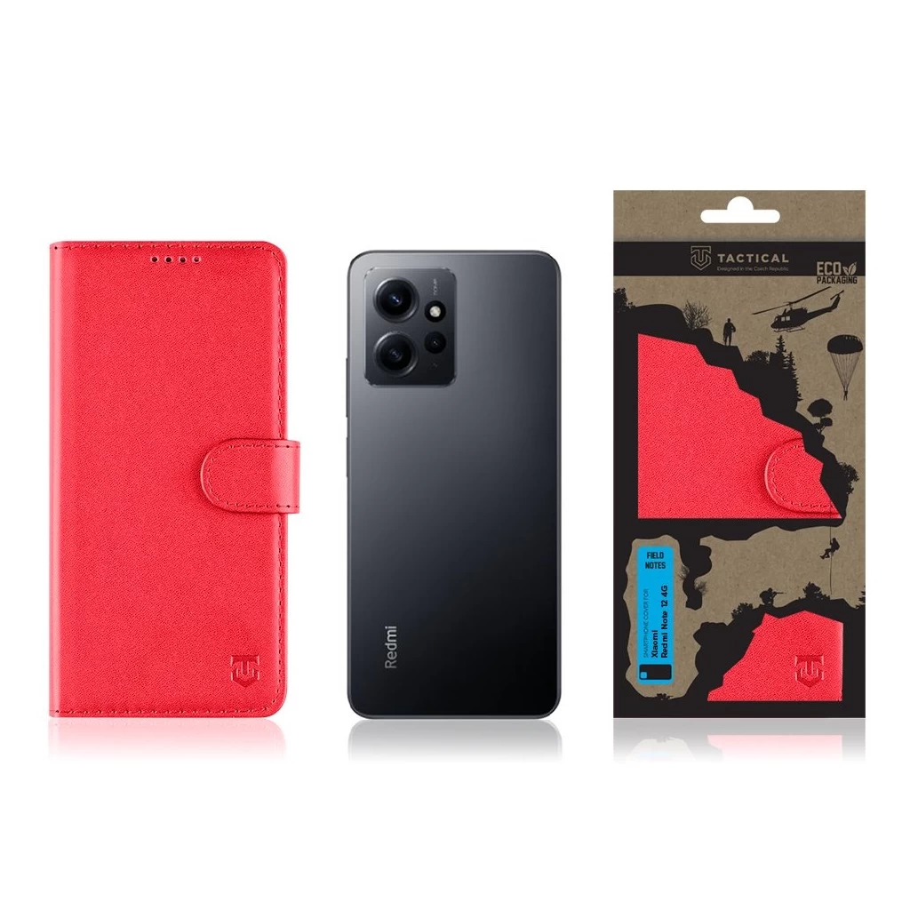 Tactical Field Notes Xiaomi Redmi Note 12 4G készülékhez piros