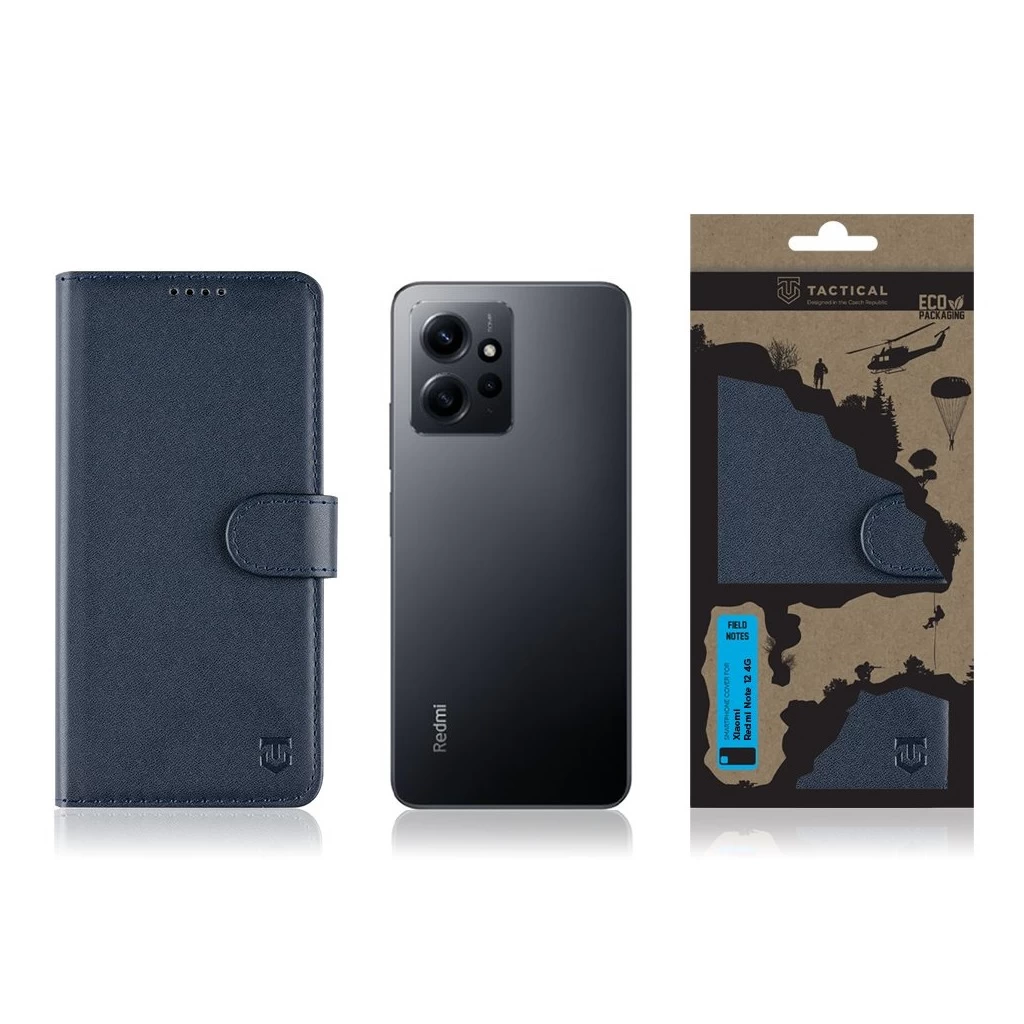 Tactical Field Notes tok Xiaomi Redmi Note 12 4G készülékhez – kék