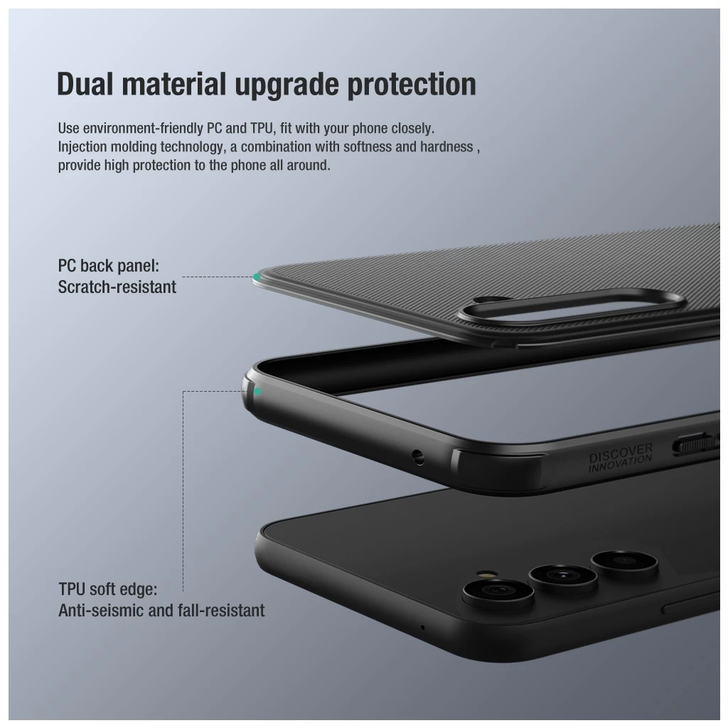 Nillkin Super Frosted PRO hátsó tok Samsung Galaxy A54 5G készülékhez fekete