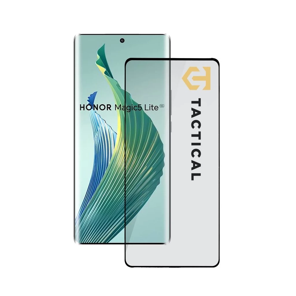Tactical Glass Shield 5D for Honor Magic5 Lite 5G készülékhez fekete