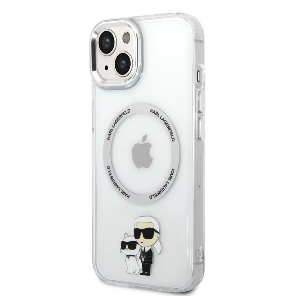 Karl Lagerfeld IML Karl and Choupette MagSafe tok iPhone 13 készülékhez átlátszó
