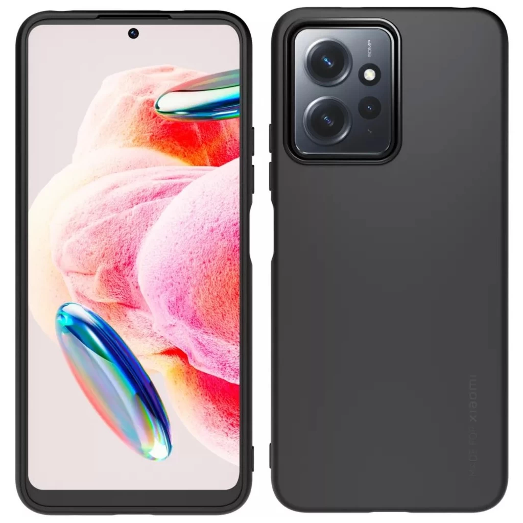 Xiaomi számára készült TPU tok Xiaomi Redmi Note 12 4G készülékhez fekete