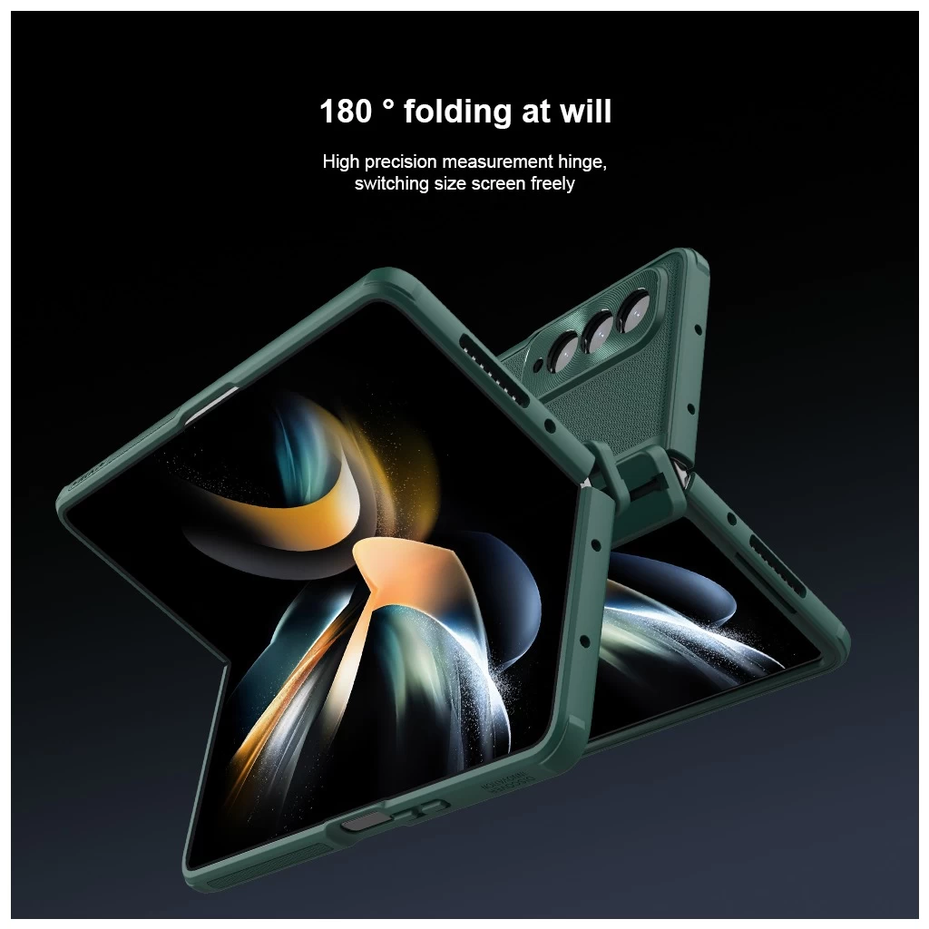 Nillkin Super Frosted FOLD Slot+Stand háttótok Samsung Galaxy Z Fold 4 készülékhez fekete
