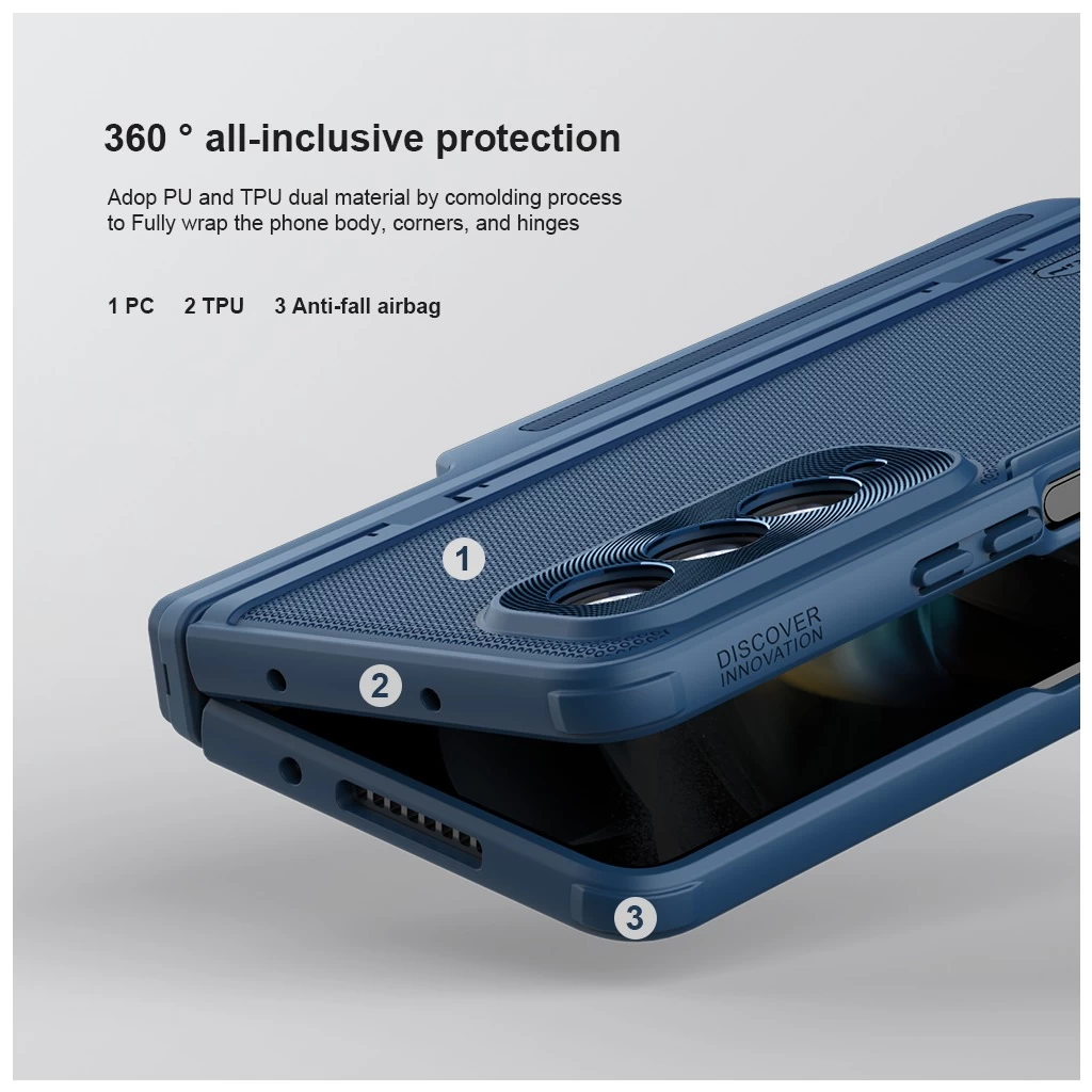 Nillkin Super Frosted FOLD Slot+Stand háttótok Samsung Galaxy Z Fold 4 készülékhez fekete