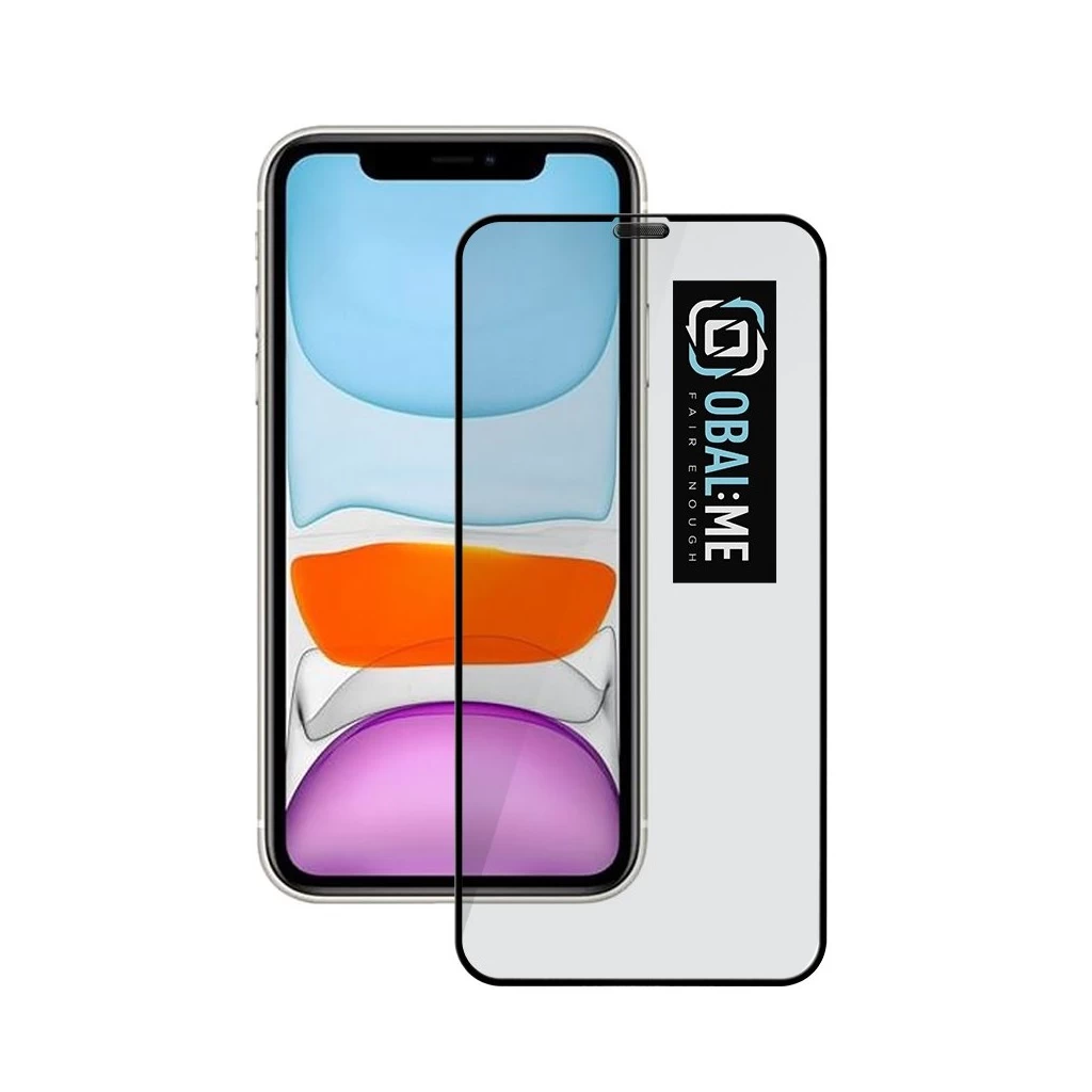 OBAL:ME 5D kijelzővédő Apple iPhone 11/XR készülékhez fekete