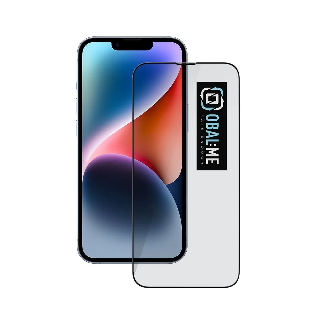 OBAL:ME 5D üvegkijelzővédő Apple iPhone 13/13 Pro/14/16e készülékhez fekete