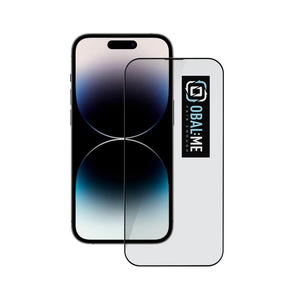 OBAL:ME 5D üvegkijelzővédő Apple iPhone 14 Pro készülékhez fekete