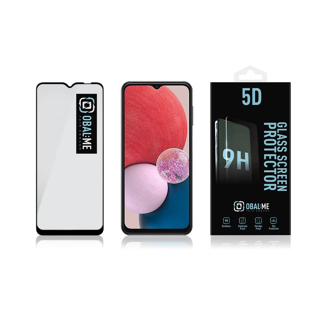 OBAL:ME 5D kijelzővédő Samsung Galaxy A13 4G készülékhez fekete
