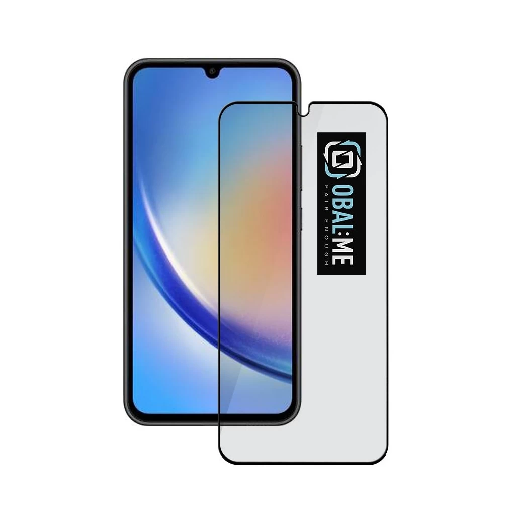OBAL:ME 5D üveg kijelzővédő Samsung Galaxy A34 5G készülékhez fekete