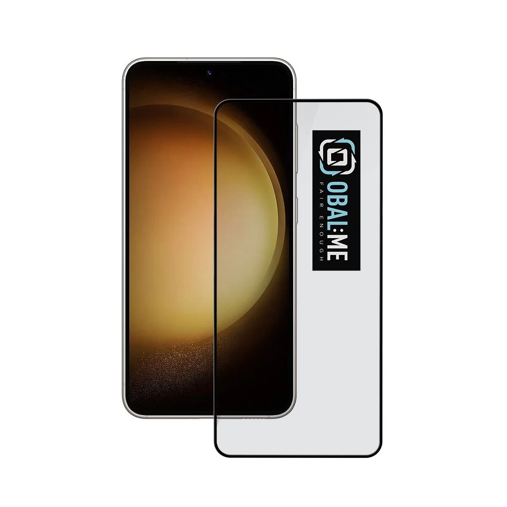 OBAL:ME 5D üveg kijelzővédő Samsung Galaxy S23 készülékhez fekete