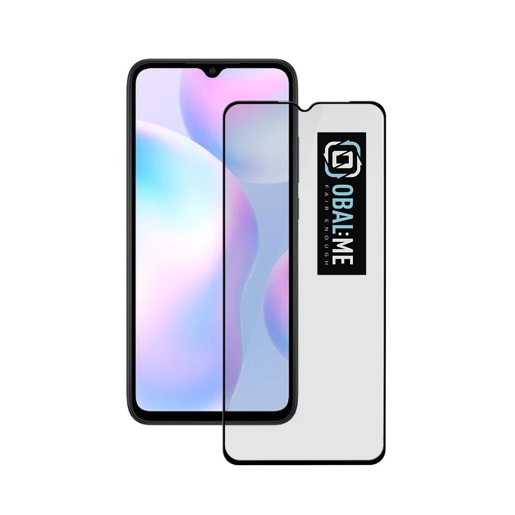 OBAL:ME 5D üveg kijelzővédő Xiaomi Redmi 9A/9AT/9C készülékhez fekete