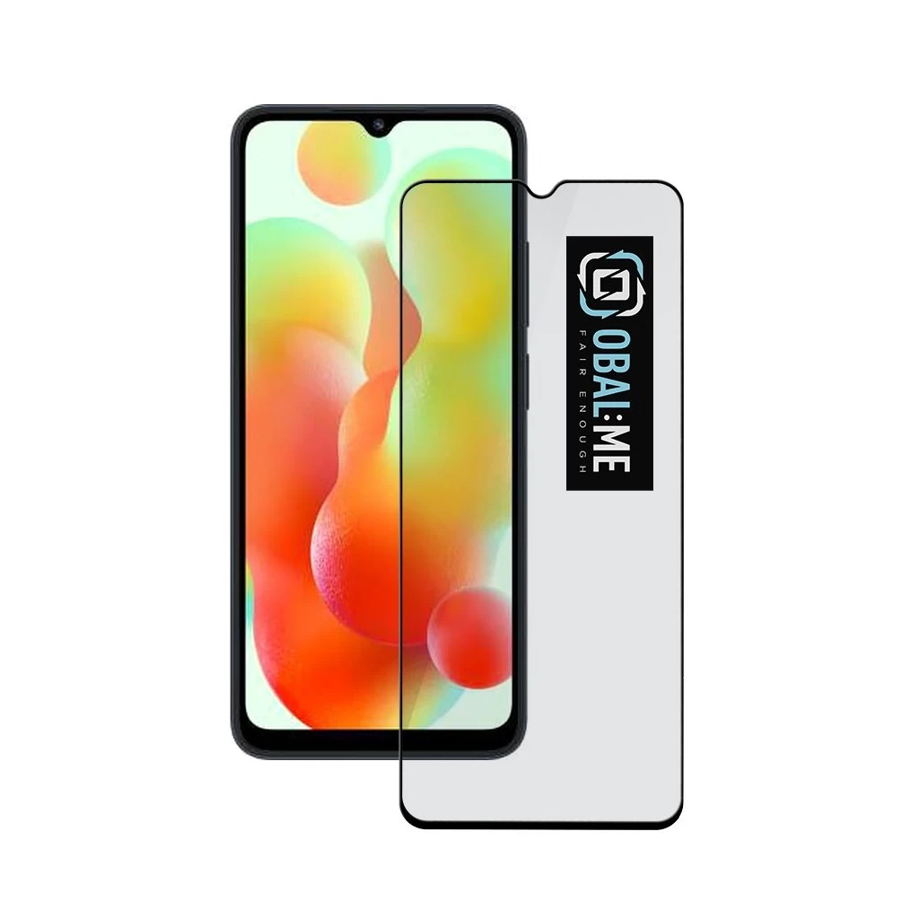 OBAL:ME 5D üveg kijelzővédő Xiaomi Redmi 12C készülékhez fekete