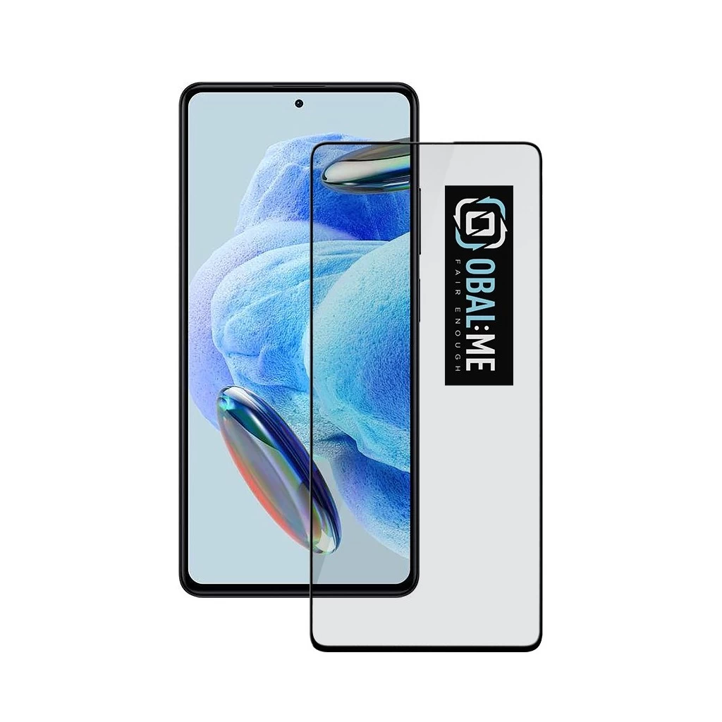 OBAL:ME 5D üveg kijelzővédő a Xiaomi Redmi Note 12 Pro 5G készülékhez fekete