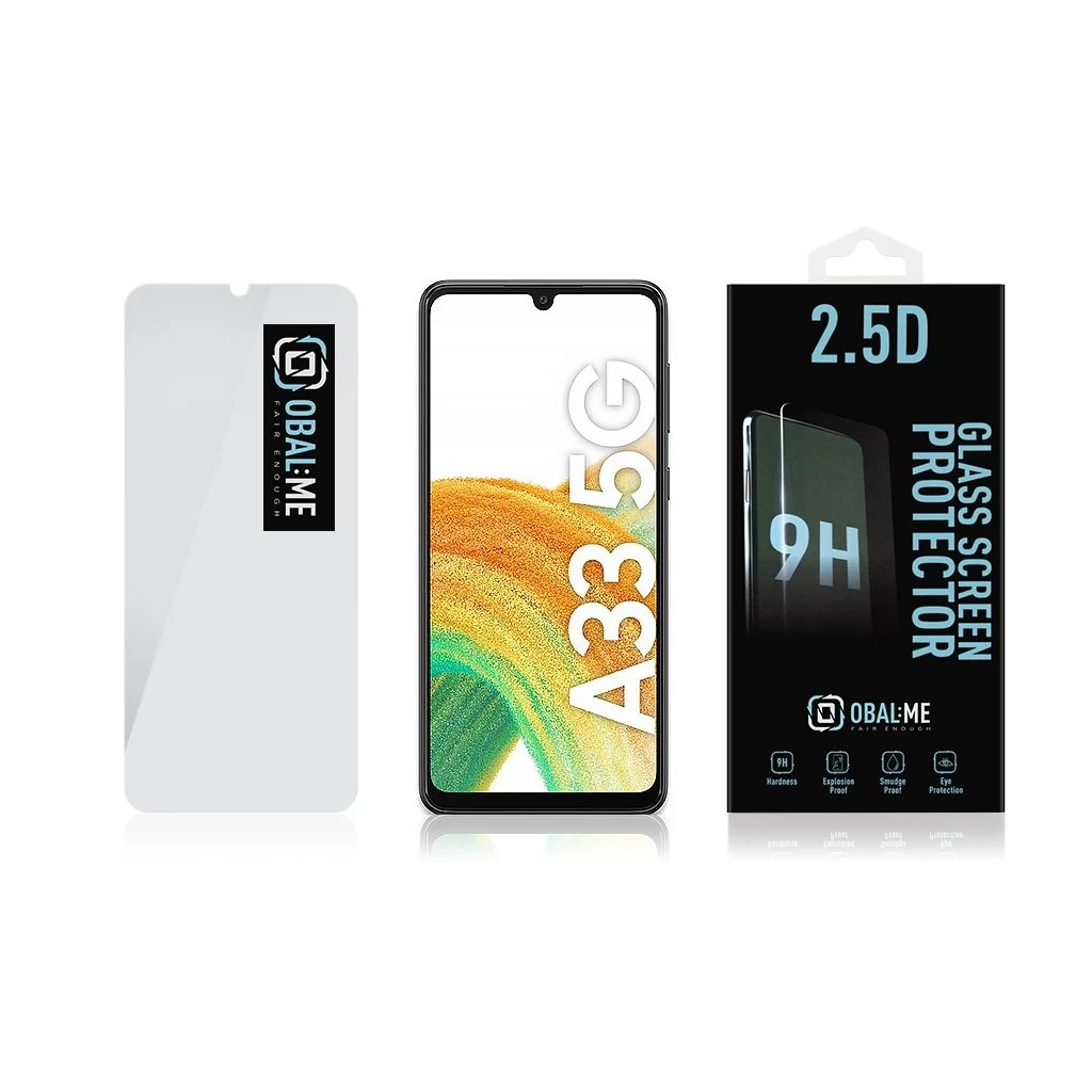 OBAL:ME 2.5D üveg kijelzővédő Samsung Galaxy A33 5G készülékhez átlátszó