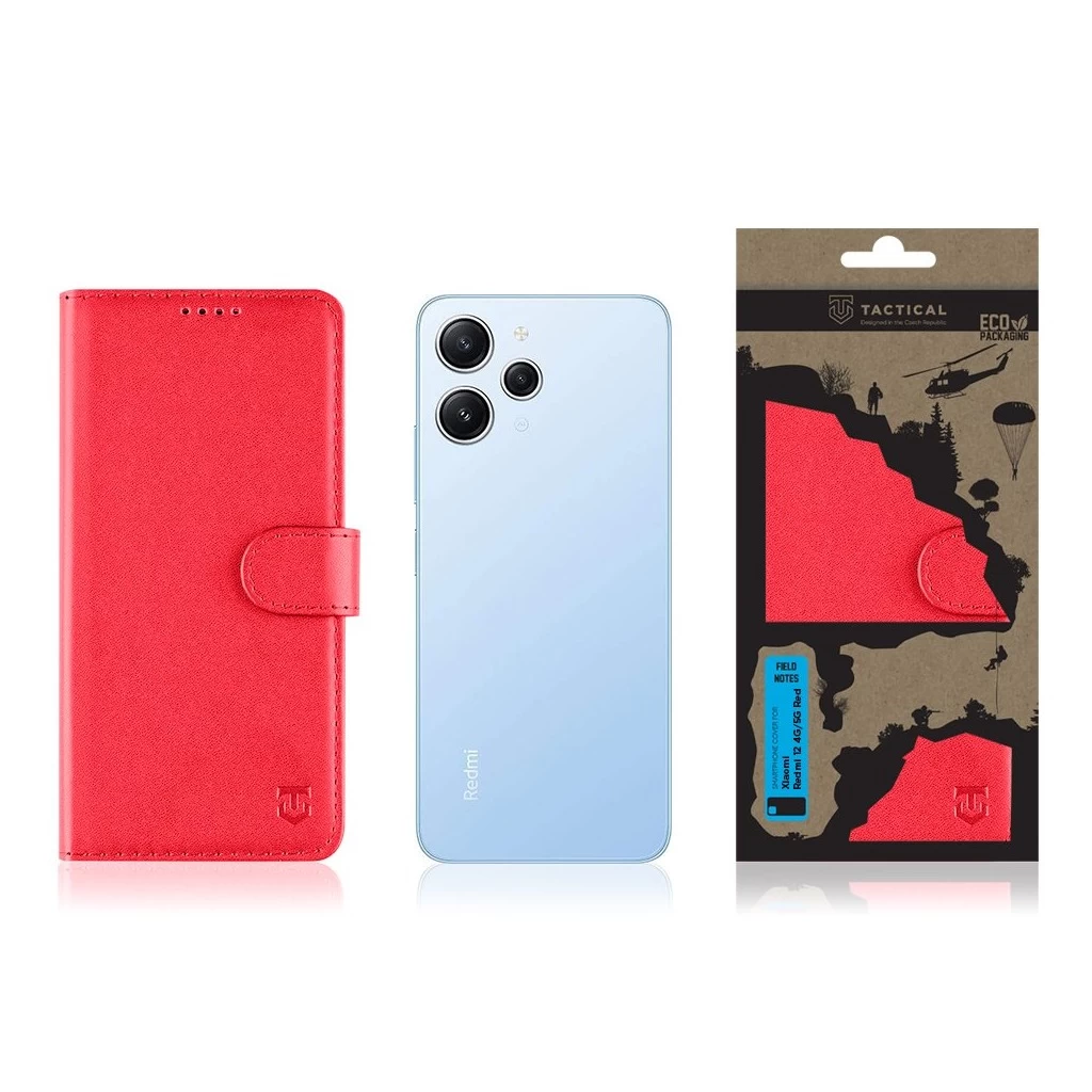 Tactical Field Notes tok Xiaomi Redmi 12 4G/5G készülékhez piros