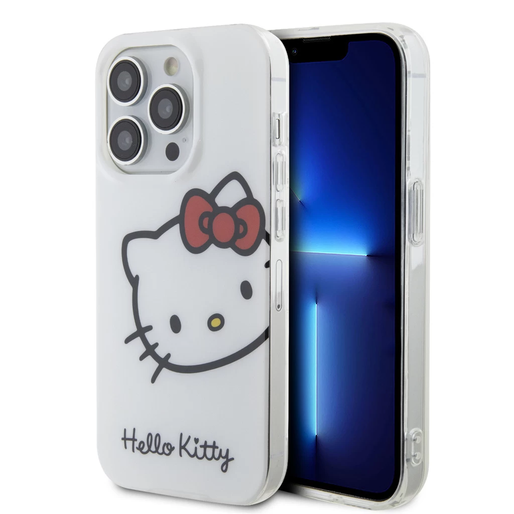 Hello Kitty IML Head Logo tok iPhone 13 Pro készülékhez fehér