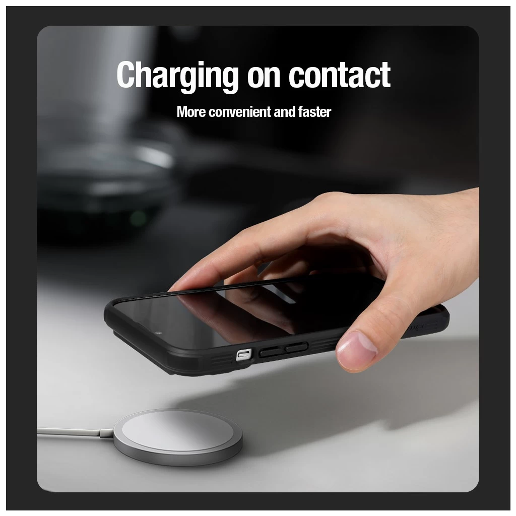 Nillkin CamShield PRO mágneses kemény tok Apple iPhone 15 Pro Max készülékhez fekete