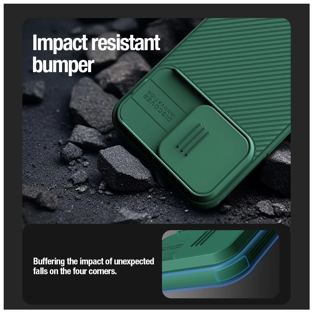 Nillkin CamShield PRO mágneses kemény tok Apple iPhone 15 Pro Max készülékhez fekete