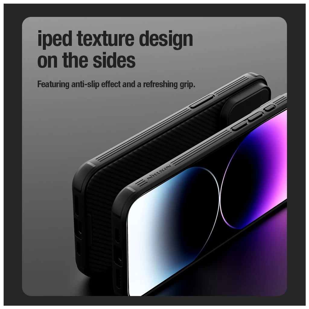 Nillkin CamShield PRO kemény tok Apple iPhone 15 Pro készülékhez fekete