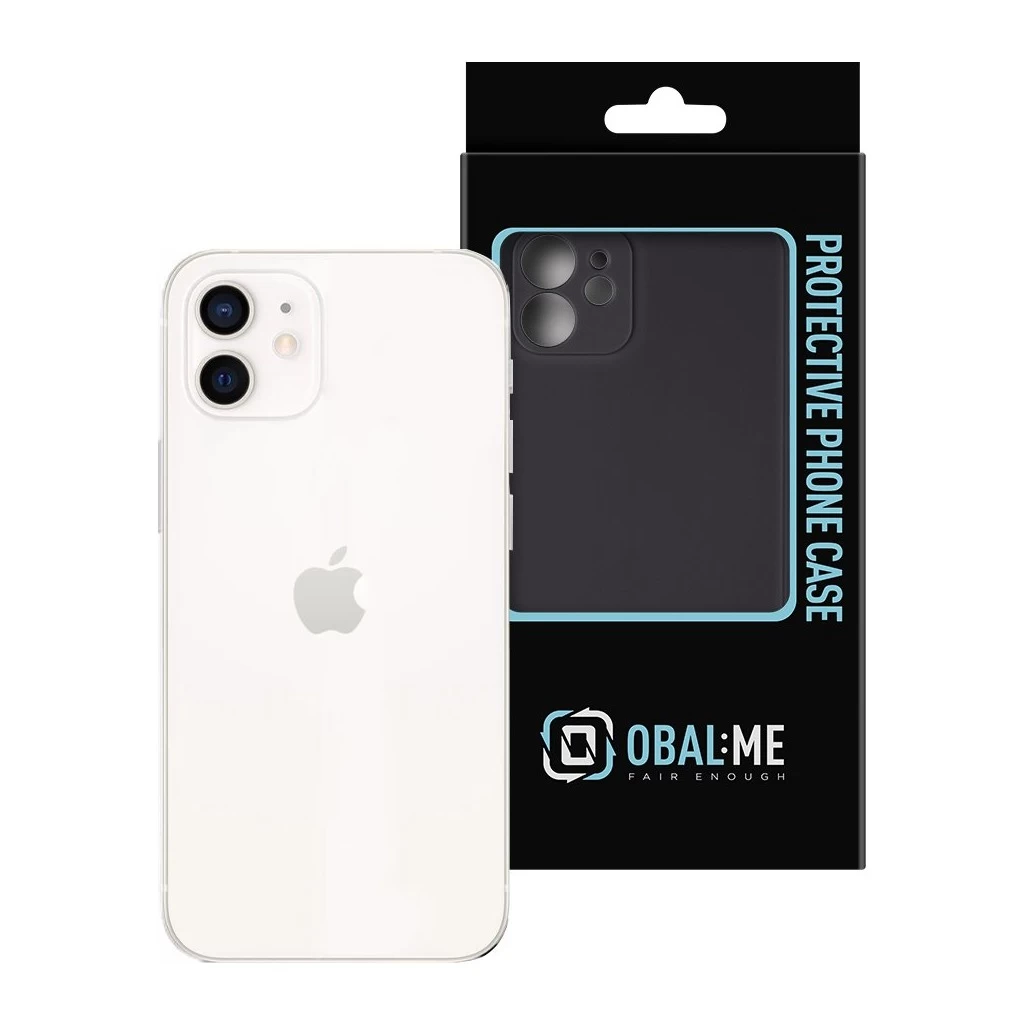 OBAL:ME matt TPU tok Apple iPhone 12 készülékhez fekete