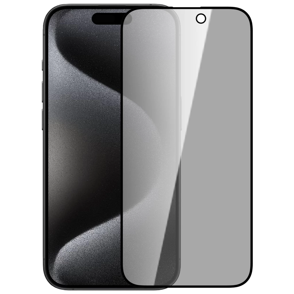 Nillkin edzett üveg kijelzővédő 0.33mm Guardian 2.5D Apple iPhone 15 Pro készülékhez fekete