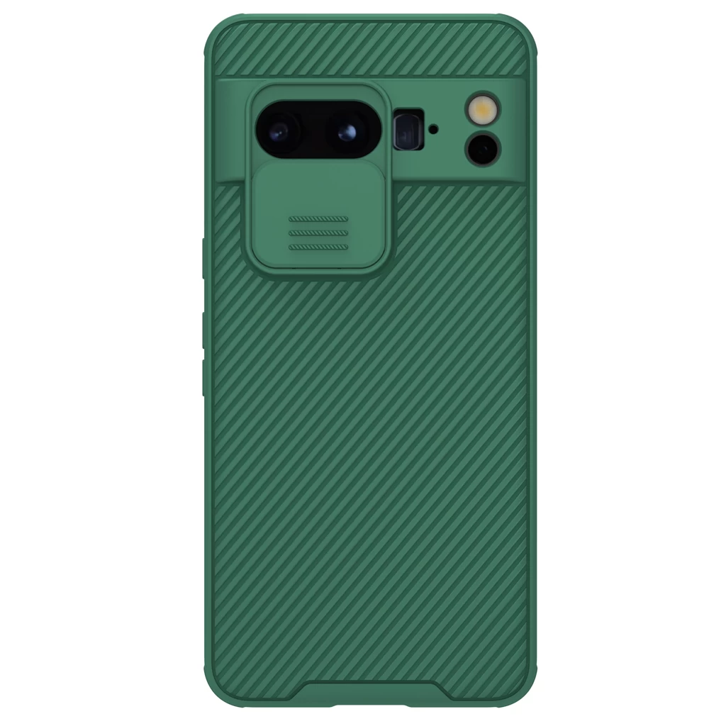 Nillkin CamShield PRO kemény tok Google Pixel 8 Pro készülékhez mély zöld