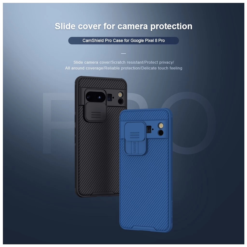 Nillkin CamShield PRO merev tok Google Pixel 8 Pro készülékhez fekete