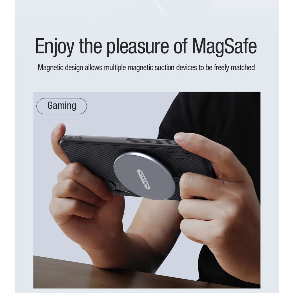 Nillkin Super Frosted PRO mágneses hát tok Samsung Galaxy S24 készülékhez fekete