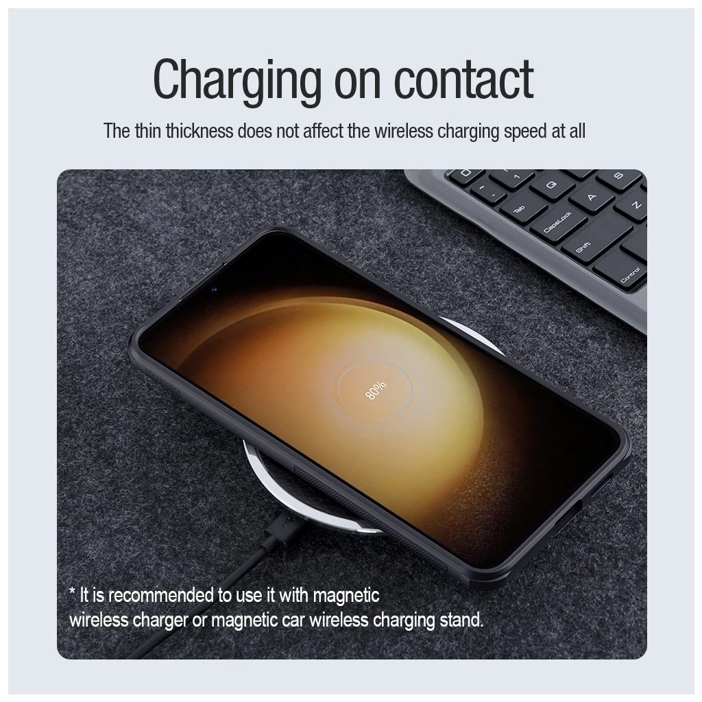 Nillkin Super Frosted PRO mágneses hát tok Samsung Galaxy S24 készülékhez fekete