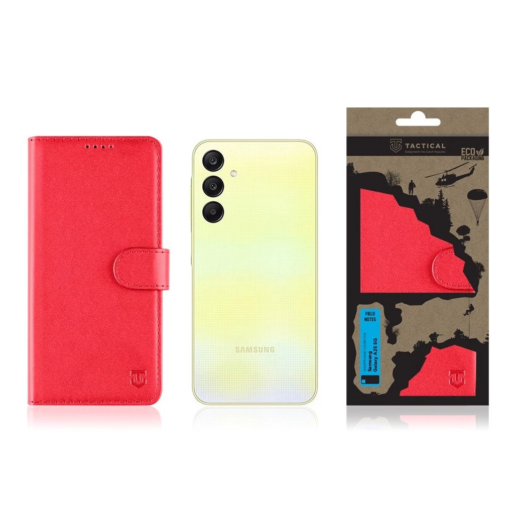 Tactical Field Notes Samsung Galaxy A25 5G készülékhez piros