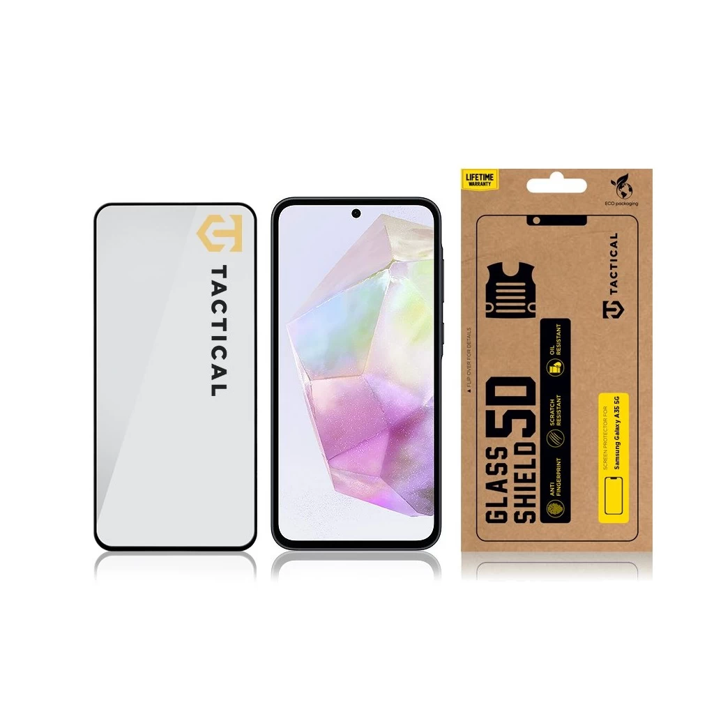 Tactical Glass Shield 5D Samsung Galaxy A35 5G készülékhez fekete