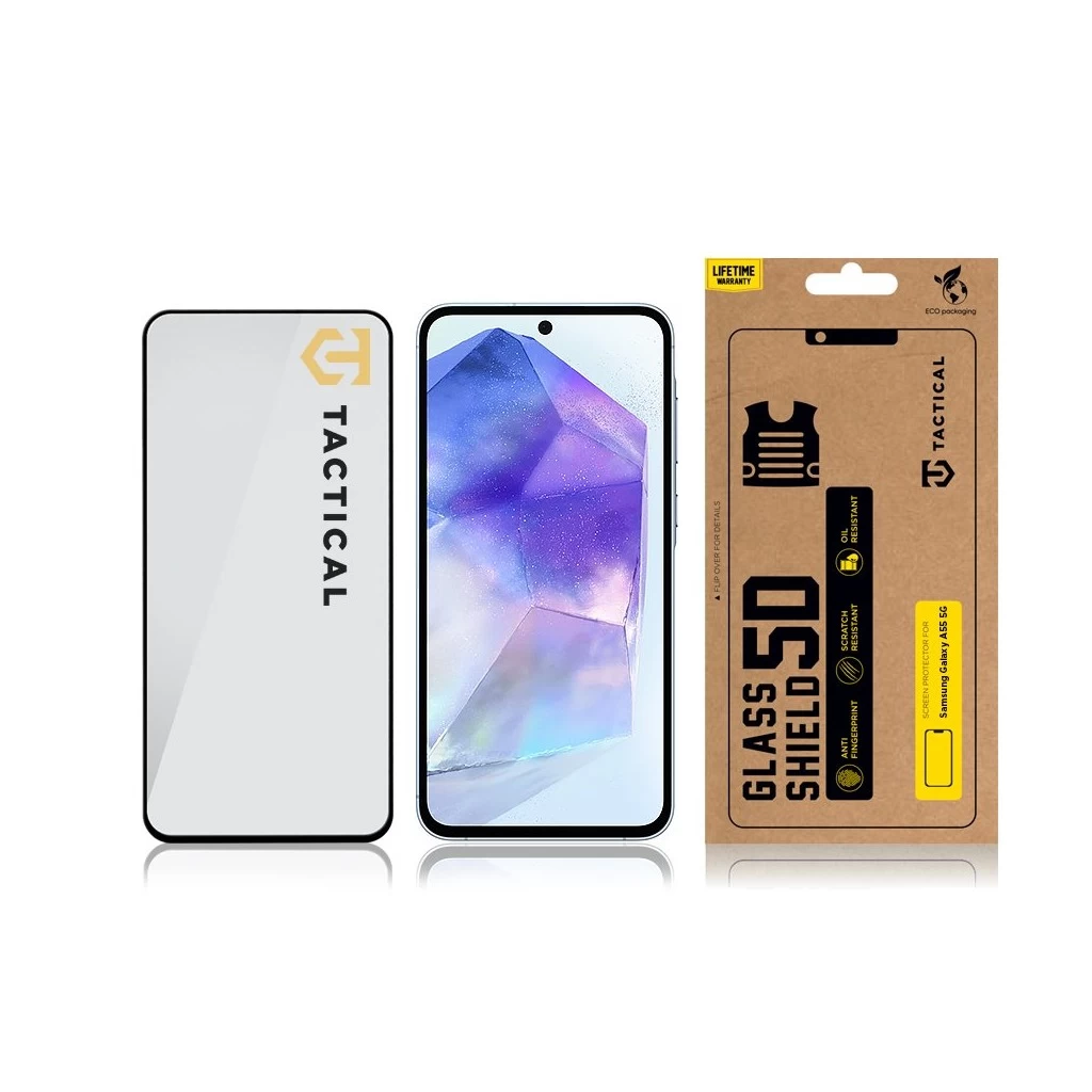 Tactical Glass Shield 5D Samsung Galaxy A55 5G készülékhez fekete