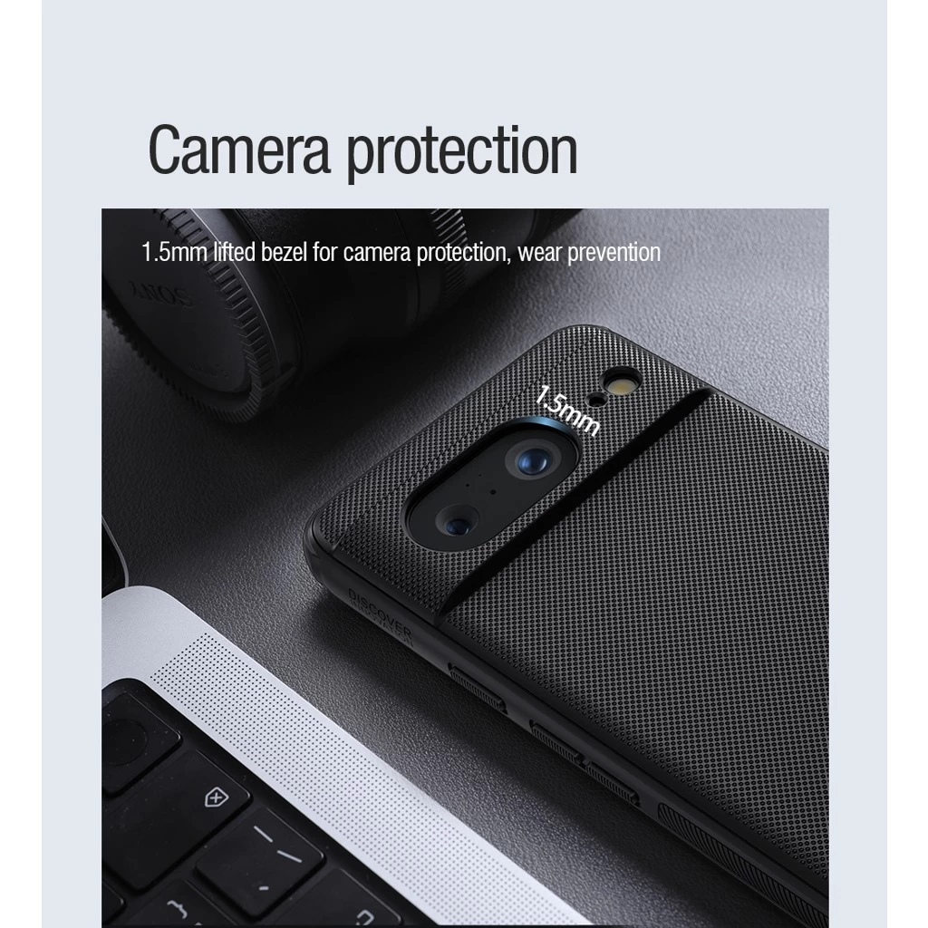 Nillkin Super Frosted PRO mágnéses hátlapi tok Google Pixel 8 készülékhez fekete