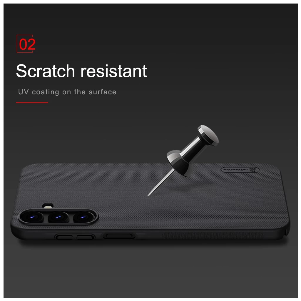 Nillkin Super Frosted háttalitok a Samsung Galaxy A15 5G készülékhez fekete