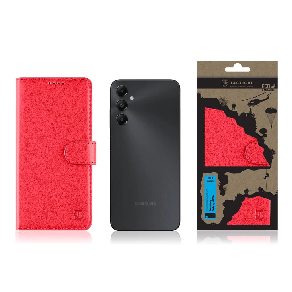 Tactical Field Notes Samsung Galaxy A05s készülékhez piros