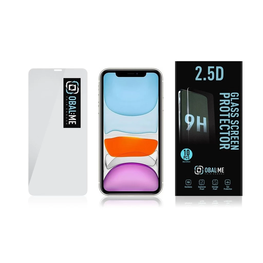 OBAL:ME Multipack 2.5D üveg kijelzővédő Apple iPhone 11/XR készülékhez átlátszó (10pcs)