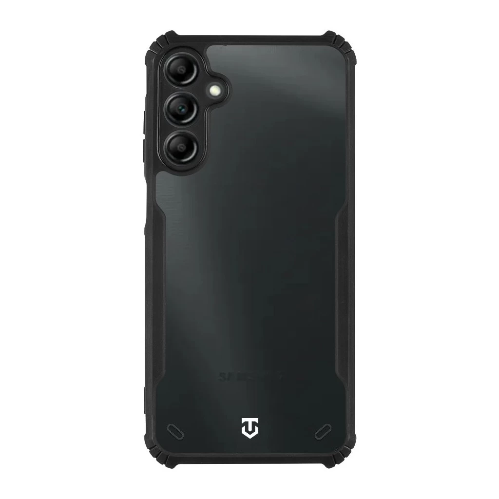 Tactical Quantum Stealth tok Samsung Galaxy A15 4G/A15 5G készülékhez, átlátszó/fekete