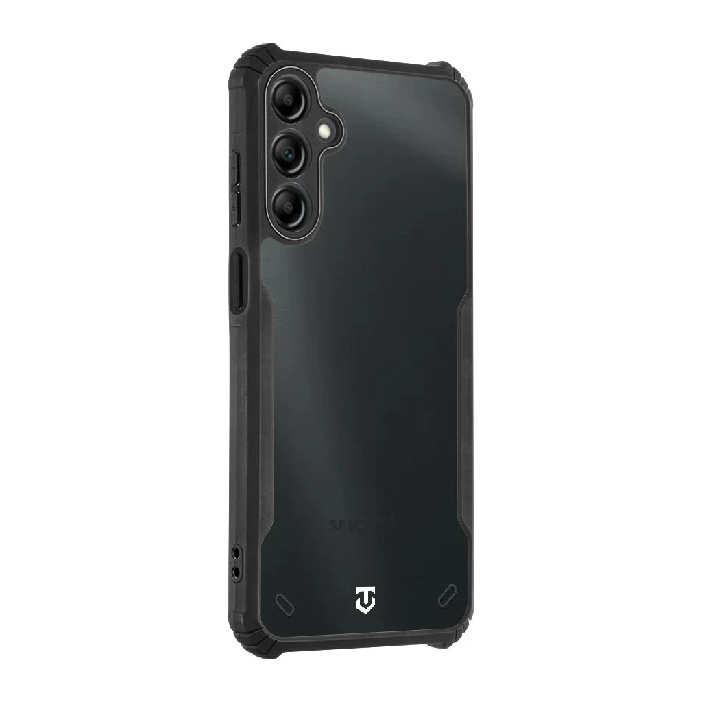 Tactical Quantum Stealth tok Samsung Galaxy A15 4G/A15 5G készülékhez, átlátszó/fekete