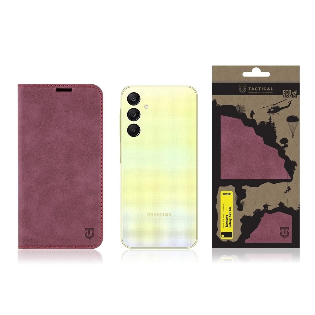 Tactical Xproof Beret tok Samsung Galaxy A25 5G készülékhez piros