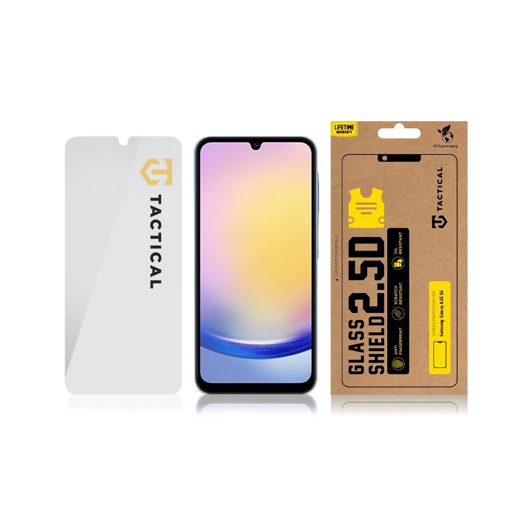 Tactical Glass Shield 2.5D Samsung Galaxy A25 5G készülékhez, átlátszó