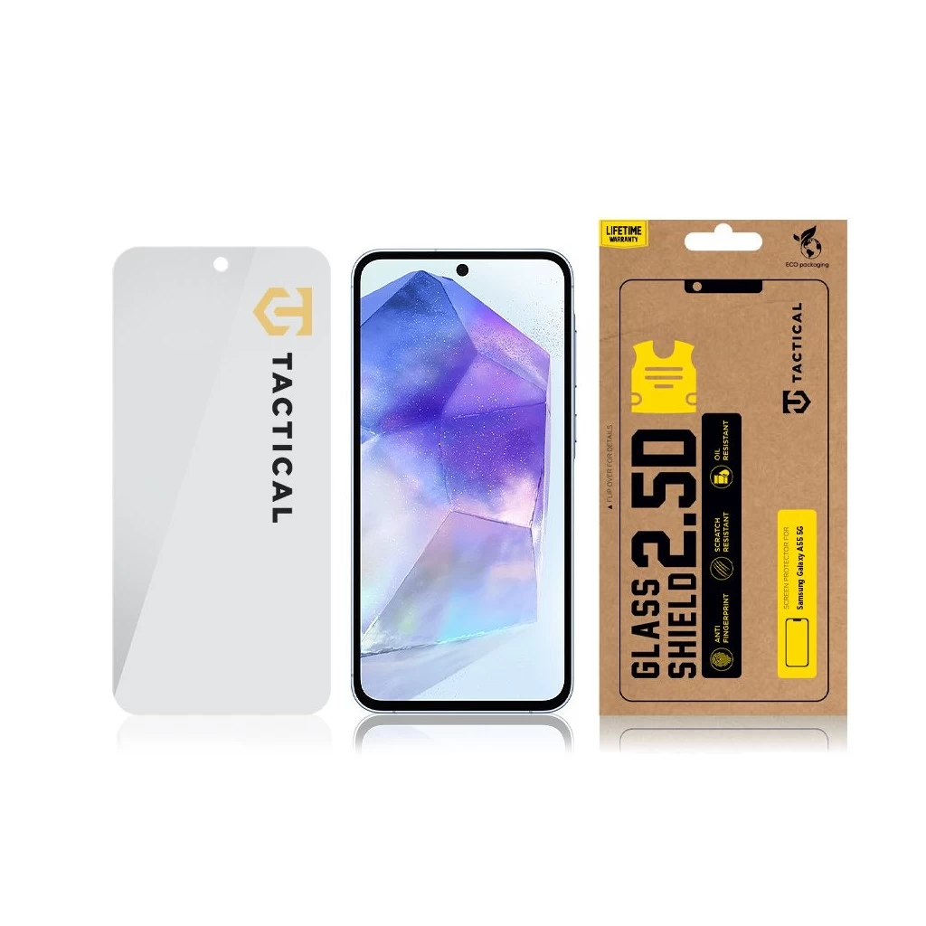 Tactical üvegfólia 2.5D Samsung Galaxy A55 5G készülékhez átlátszó