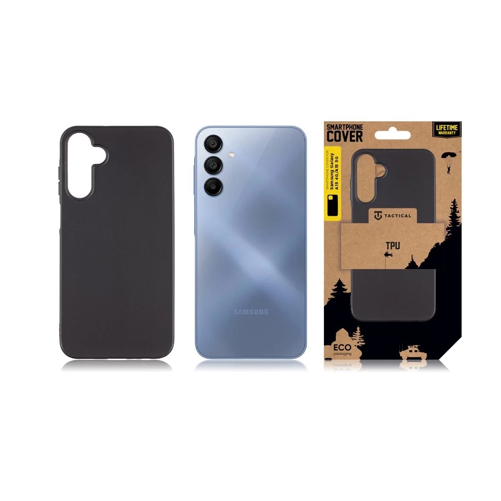 Tactical TPU tok for Samsung Galaxy A15 4G/A15 5G készülékhez fekete