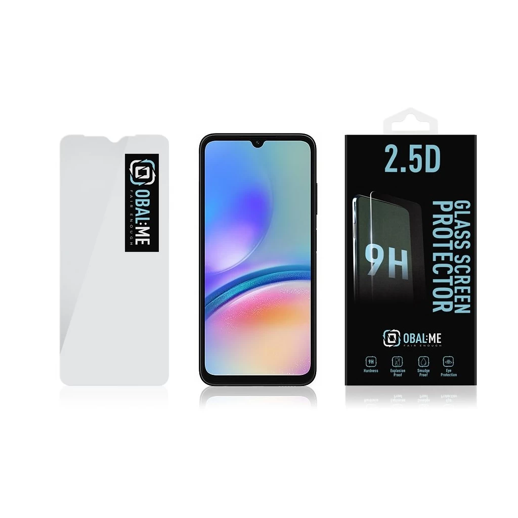 OBAL:ME 2.5D üveg kijelzővédő Samsung Galaxy A05s készülékhez átlátszó