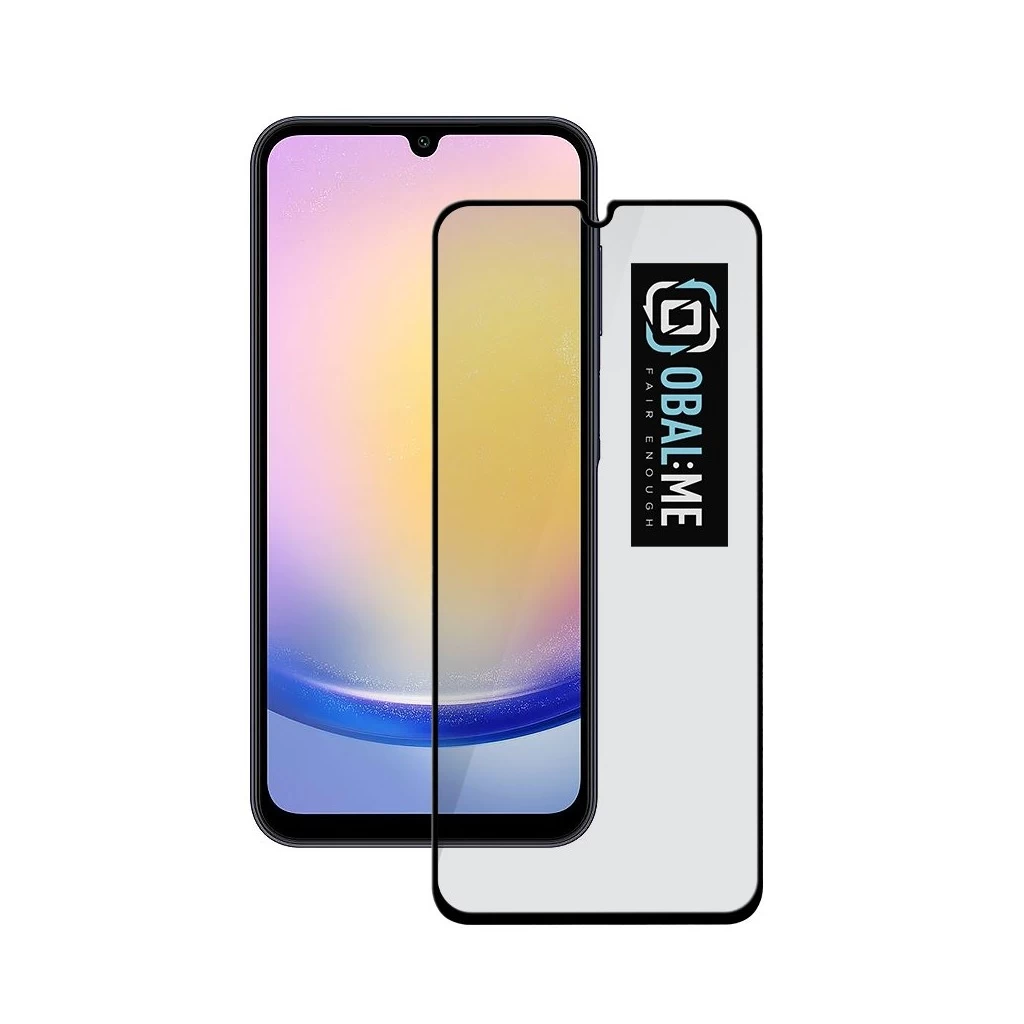 OBAL:ME 5D üveg kijelzővédő Samsung Galaxy A25 5G készülékhez fekete
