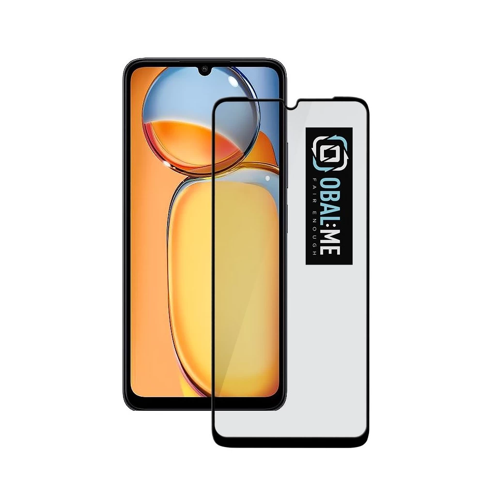 OBAL:ME 5D üvegkijelzővédő Xiaomi Redmi 13C 4G/5G/Poco C65 készülékhez fekete
